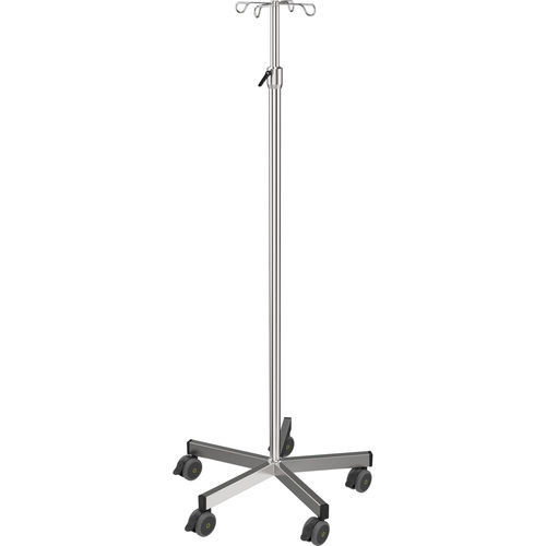 Стойка для сыворотки на роликах - I-O23232 - provita medical - 4 крюка / из нержавеющей стали / для кровати