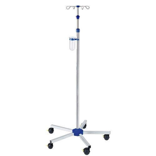 Стойка для сыворотки на роликах - I-N11113 - provita medical - 4 крюка / для кровати / телескопическая
