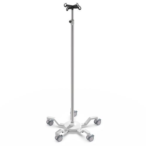 Стойка для сыворотки на роликах - I-M31221 - provita medical - 4 крюка / из нержавеющей стали / из алюминия