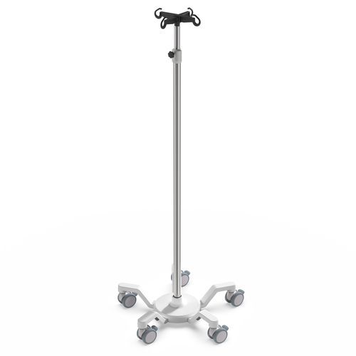 Стойка для сыворотки на роликах - I-M31121 - provita medical - 4 крюка / из нержавеющей стали / из алюминия