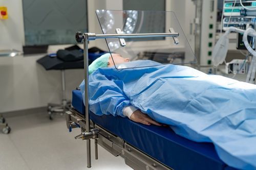 Фиксированный защитный экран - 10-316 - Reison Medical - для больничной палаты / полупрозрачный / моющийся