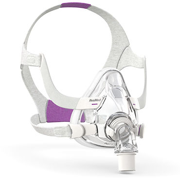 Маска для искусственной вентиляции CPAP - AirFit™ F20 for Her - ResMed Europe - из силикона / прозрачная / регулируемая