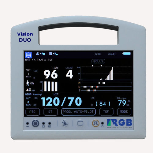 Переносной монитор пациента - VisionDuo - RGB Medical Devices - для нейромышечной передачи / для анестезии