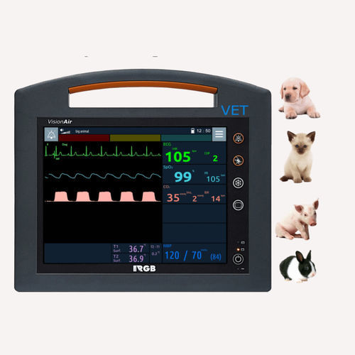 Переносной многопараметрический монитор пациента - VisionAir VET - RGB Medical Devices - для ЭКГ / RESP / TEMP