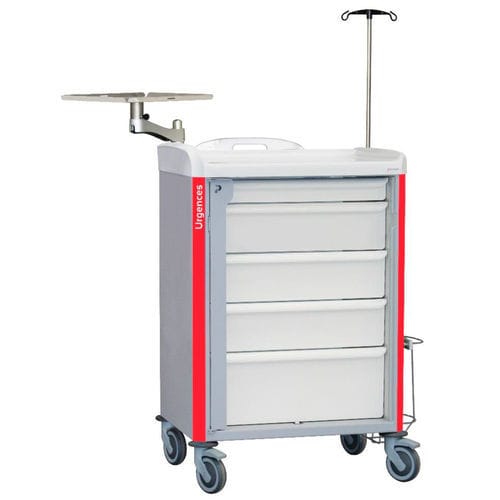 Тележка для неотложной помощи - 8Y164H100P4.U2 - Samarit Medical - медицинская / для больниц / для общего применения