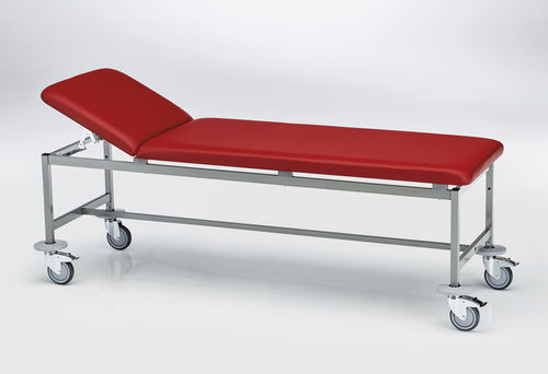 Ручной диагностический стол - 211.9301.0 - SCHMITZ medical GmbH - с регулируемой спинкой / с фиксированной высотой / на роликах