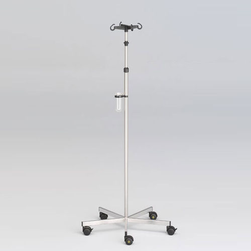 Стойка для сыворотки на роликах - 242.2350.0 - SCHMITZ medical GmbH - напольная / 4 крюка / из нержавеющей стали