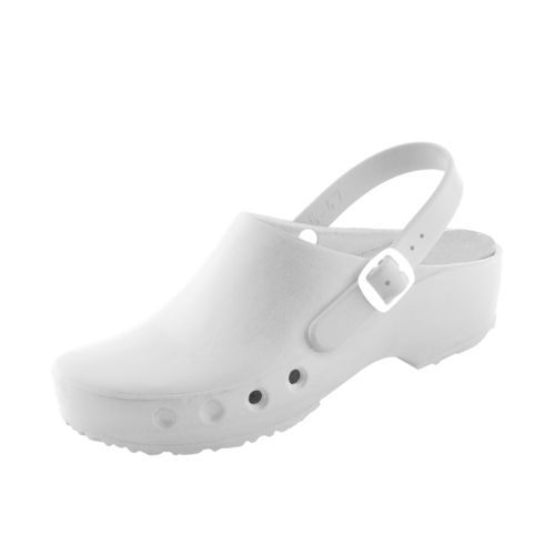 Медицинские сабо унисекс - 32270-00-80.75 - Schürr Schuhvertrieb - моющееся / антистатическое / белое