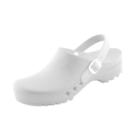 Медицинские сабо унисекс - 32370-00-00.40 - Schürr Schuhvertrieb - моющееся / антистатическое / белое