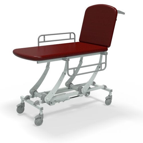 Электрический диагностический стол - NV2460-CLS-1WH-DG - SEERS Medical - с регулируемой спинкой / с регулируемой высотой / на роликах