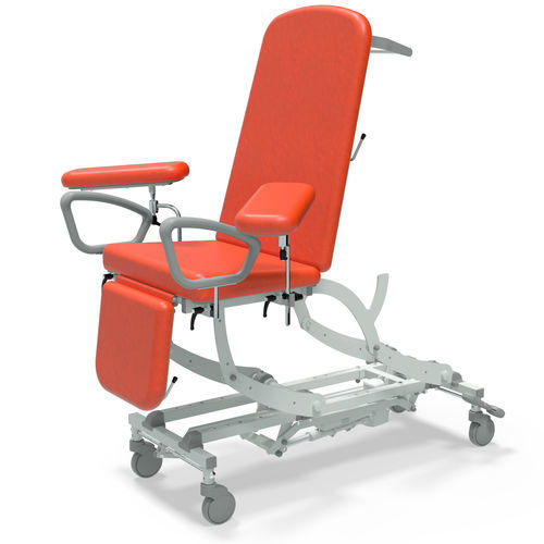 Электрическое кресло для забора крови - NV9666P-PRM-1WH-LG - SEERS Medical - 3 секции / с подставкой для ног / на роликах