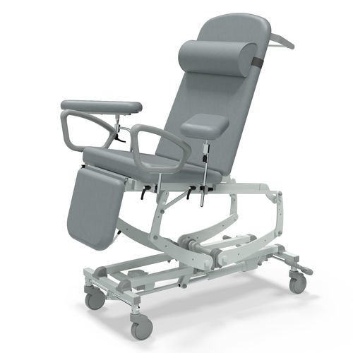 Электрическое кресло для забора крови - NV9696P-CLS-DSP-DG - SEERS Medical - 3 секции / с подставкой для ног / на роликах