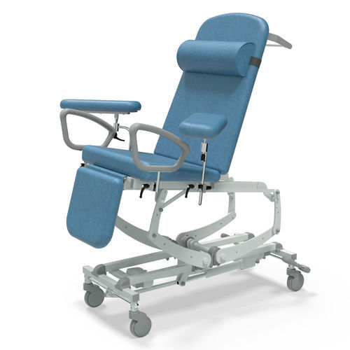 Электрическое кресло для забора крови - NV9596P-CLS-DSP-DG - SEERS Medical - 3 секции / с подставкой для ног / на роликах