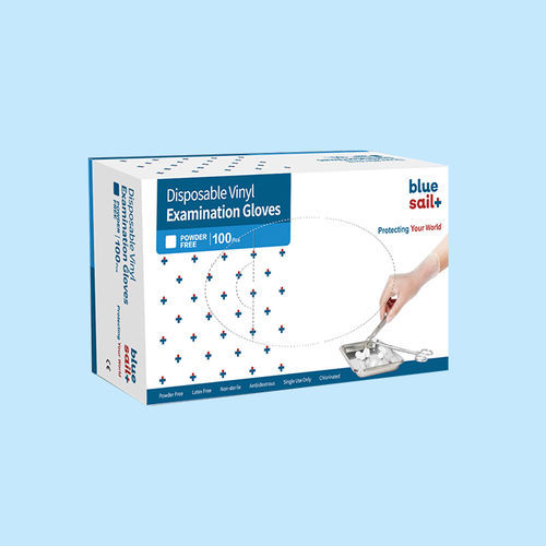 Виниловая перчатка - Bluesail Surgical - без латекса / для осмотра / EN 455