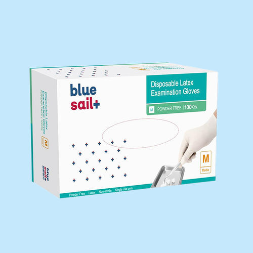 Перчатка из латекса - Bluesail Surgical - для осмотра / EN 455 / EN 374