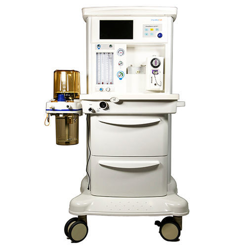 Установка для анестезии на тележке - CWM-301C - Nanjing Chenwei Medical Equipment Co.,Ltd - с респираторным мониторингом / с вентилятором / с электронным газовым смесителем