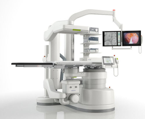 Экстракорпоральный литотриптер - MODULITH&reg; SLX-F2 connect - Storz Medical - фиксированный напольный / со столом литотриптера / с усилителем яркости