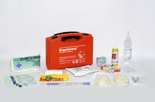 Медицинский набор для первой помощи - ERGOFARMA - Taumediplast  - с перчаткой