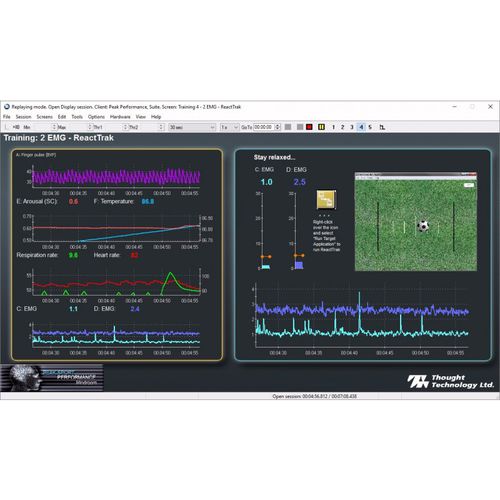 Программное обеспечение для электрофизиологических исследований - SA8020 - Thought Technology - для ЭМГ / учебное / для оценки