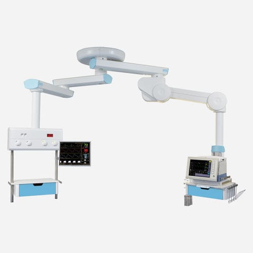 Потолочный медицинская консоль - TECH-CARE - TLV Healthcare - для интенсивной терапии / для анестезии / для эндоскопии