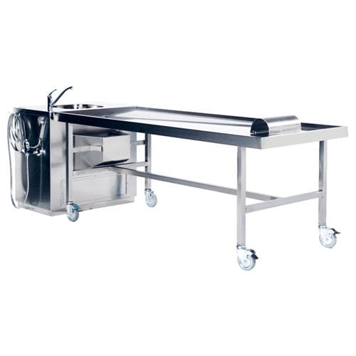 Станция бальзамирования на роликах - ST 8043 - UFSK INTERNATIONAL GmbH & Co. KG - из нержавеющей стали