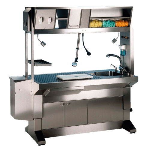 Лабораторная рабочая станция для макроскопии - ZT HS 450 - UFSK INTERNATIONAL GmbH & Co. KG - напольный / с раковиной