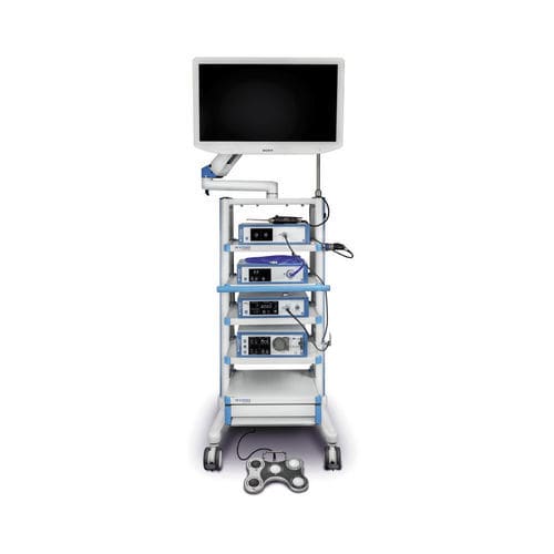 Медицинская тележка - Vimex Endoscopy - для эндоскопии / многофункциональная / с полкой