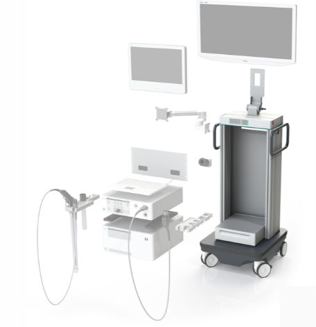 Эндоскопическая тележка - XION medical - для аппарата / для хранения / для домашнего хозяйства