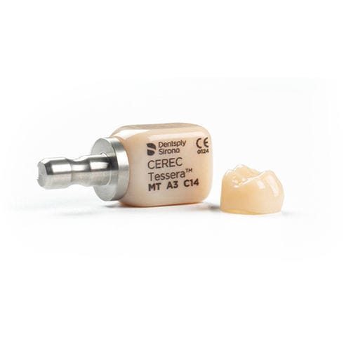 Стоматологический материал из стеклокерамики - CEREC Tessera - Dentsply Sirona - из дисиликата лития / для восстановления зубов