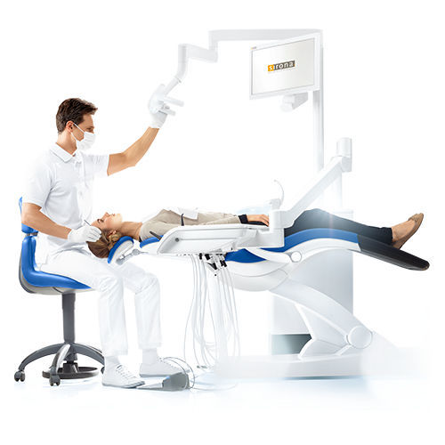 Стоматологическая установка с креслом - Intego - Dentsply Sirona - с монитором / с аппаратом для гигиены / с держателем инструментов