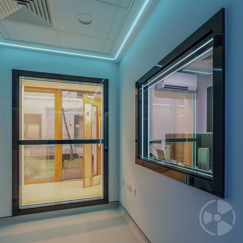 Окно для радиологической защиты - Sense-X® - Raybloc - фиксированное
