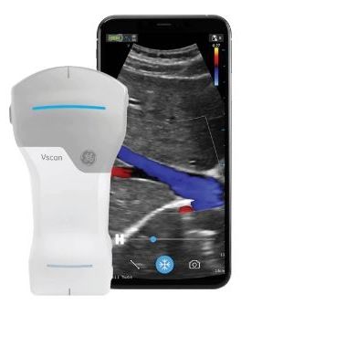 Портативный ультразвуковой сканер - Vscan Air™ - GE Healthcare - для поливалентной эхографии / черно-белый / цветовой допплер