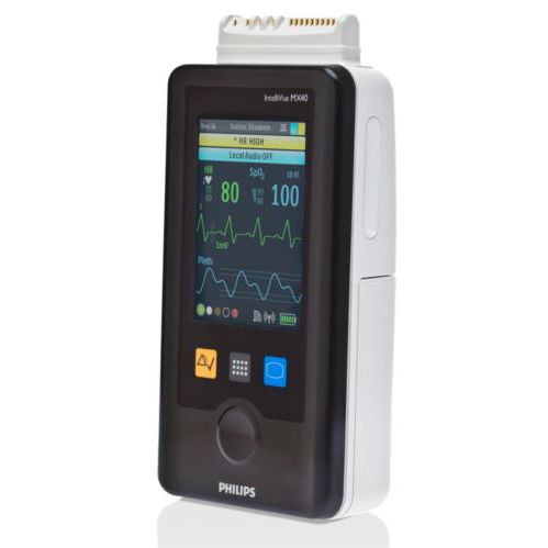 Переносной многопараметрический монитор пациента - IntelliVue MX40 - Philips Healthcare - для ЭКГ / RESP / NIBP