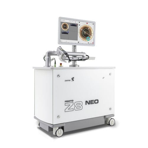 Лазер для рефрактивной офтальмологической хирургии - FEMTO Z8 NEO - Ziemer Group - для хирургии катаракты / для послойной кератопластики / кристаллический
