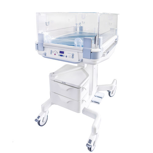 Медицинская люлька с регулируемой высотой - Lifetherm 2000 - Heinen und Löwenstein - наклонная / с ящиком для хранения / прозрачная