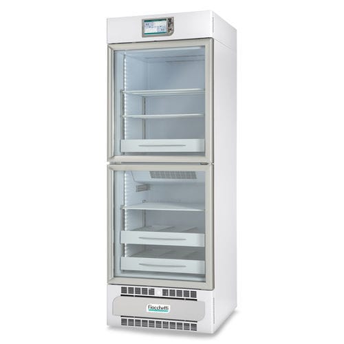 Морозильная камера для плазмы крови - PLASMA-VISION 2T 500 TOUCH - Fiocchetti Scientific - в виде шкафа / 2 дверцы / со стеклянной дверью