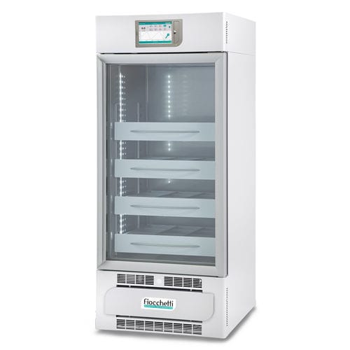 Холодильник для банка крови - EMOTECA 200 TOUCH - Fiocchetti Scientific - в виде шкафа / 1 дверца / со стеклянной дверью