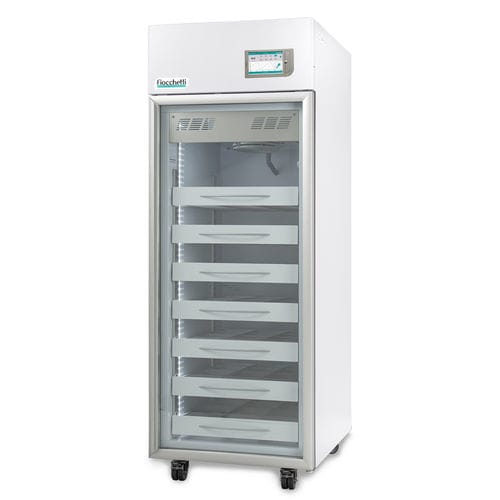 Холодильник для банка крови - EMOTECA TWIN 700 TOUCH - Fiocchetti Scientific - в виде шкафа / 1 дверца / со стеклянной дверью