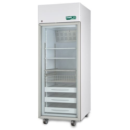 Фармацевтический холодильник - MEDIKA 700 ECT-F - Fiocchetti Scientific - вертикальный / 1 дверца / со стеклянной дверью