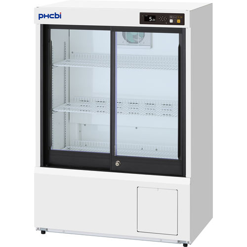 Холодильник для лаборатории - MPR-S150H-PE - PHC Europe - фармацевтический / в виде шкафа / со стеклянной дверью