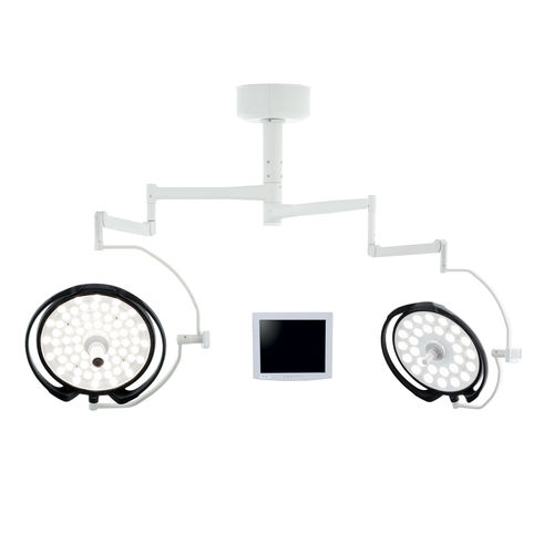 Потолочный хирургический светильник - DL-62CMW - Üzümcü Medical Devices - светодиодный / 2 штатива / 96