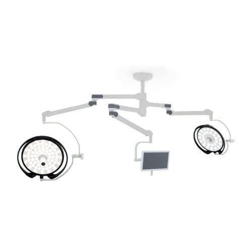 Потолочный хирургический светильник - DL-62CM - Üzümcü Medical Devices - светодиодный / 3 штатива / 96