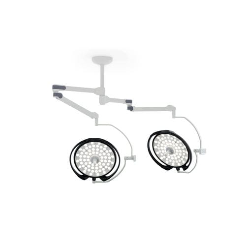 Потолочный хирургический светильник - DL-66D - Üzümcü Medical Devices - светодиодный / 2 штатива / 96