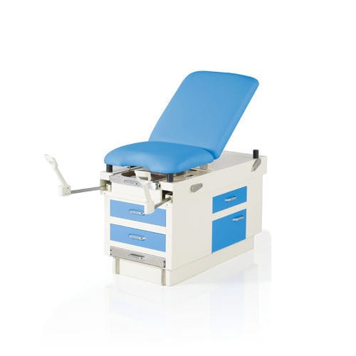 Гинекологический диагностический стол - JM-1A - Üzümcü Medical Devices - для взрослых / ручной / с регулируемой спинкой