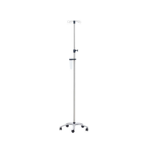 Стойка для сыворотки на роликах - 10315 - Üzümcü Medical Devices - 4 крюка / из нержавеющей стали