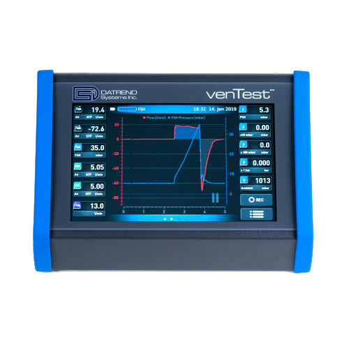 Тестер давления - venTest - Datrend Systems - расхода / для измерения параметров воздушного потока / для анестезийного оборудования