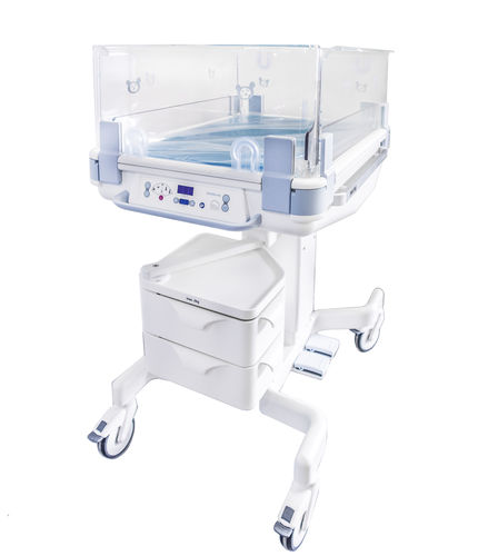 Неонатальное нагревательное устройство со встроенным ящиком - Lifetherm 2000 - Löwenstein Medical - на роликах
