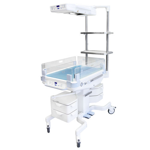 Стол неонатальной реанимации с лампой для фототерапии - Lifetherm 2002 - Löwenstein Medical - на роликах