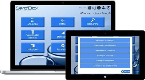 Программное обеспечение для банка крови - Sero’Box - AccsA'tech - для управления / для отслеживания