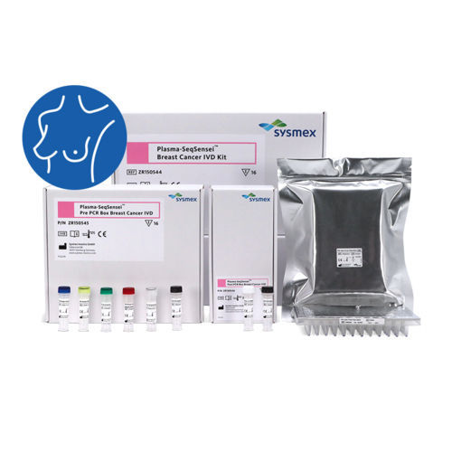 Набор для теста для генетических мутаций - Plasma-SeqSensei™  - Sysmex Europe - для рака груди / для онкологии / гены